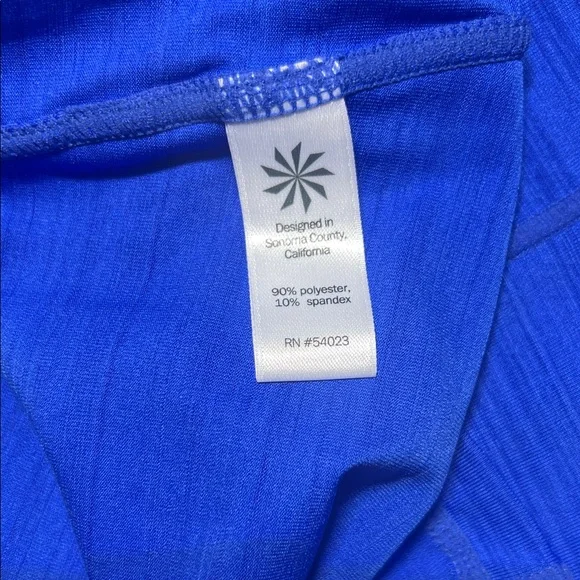 Athleta Women's Vibrant Blue Long Sleeve Top - Picture 7 of 7